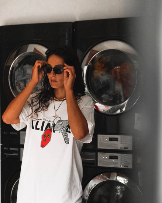 Alima Permanent Vacation in White