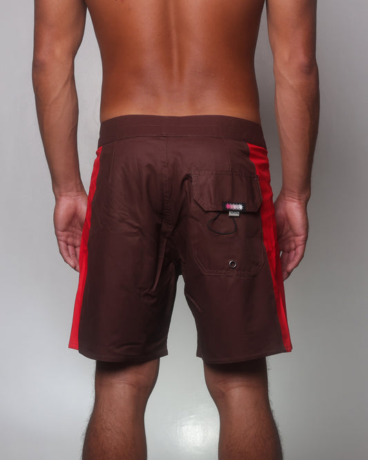 Alima x Rutopia in Brown and Blood Red Side Panel