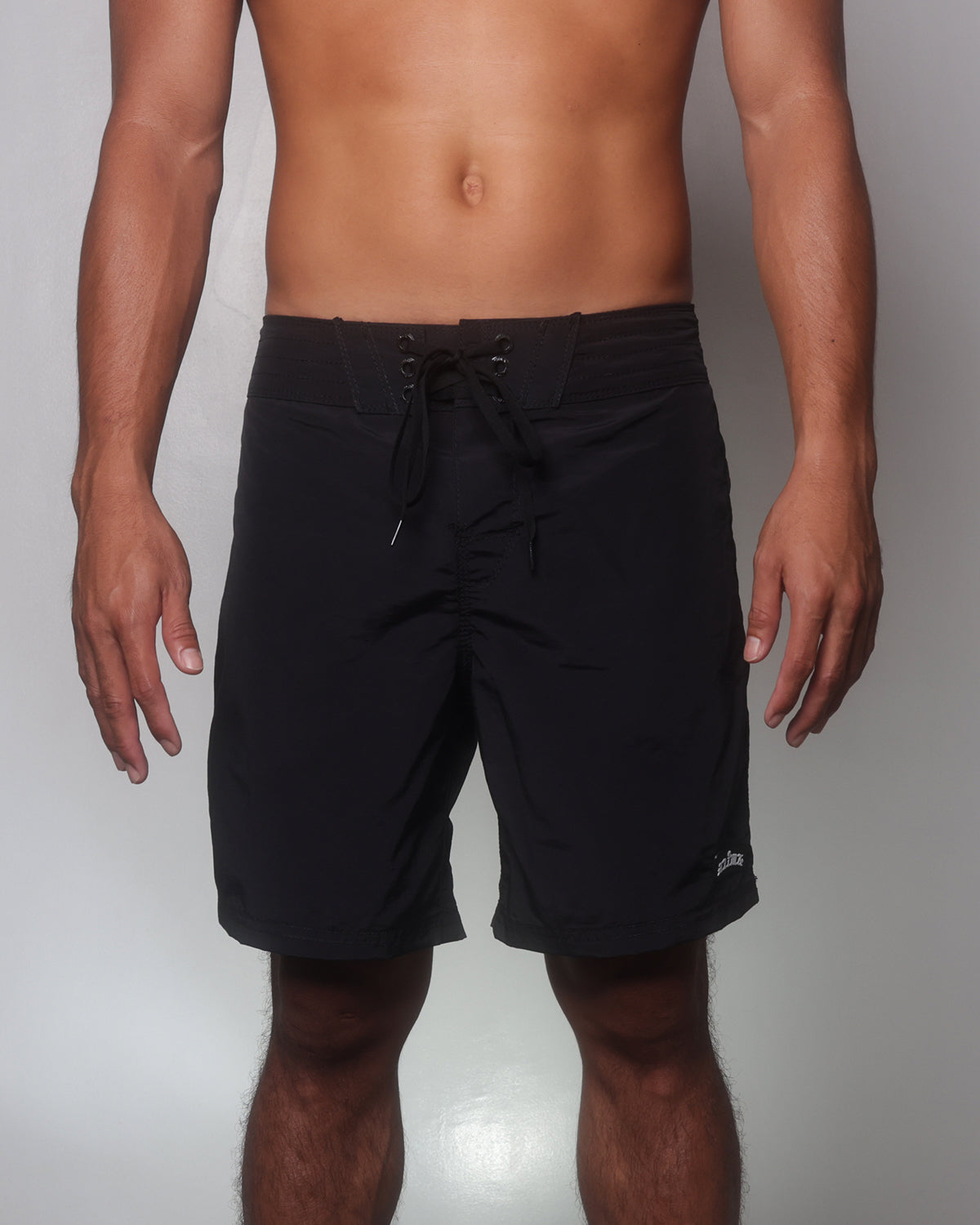 Alima Men's Boardshorts in Classic Black Nylon – alimaworldwide