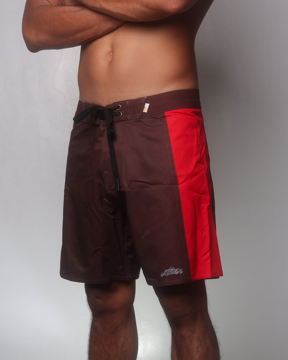 Alima x Rutopia in Brown and Blood Red Side Panel