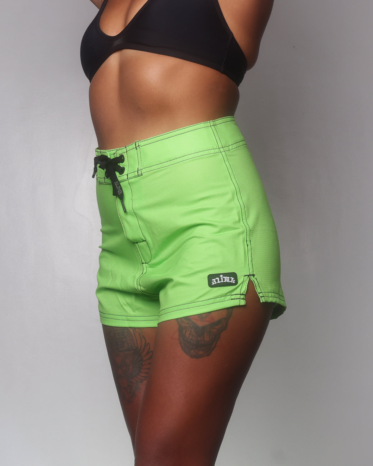 Alima Women's Boardshorts in Neon Green
