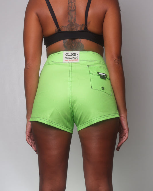 Alima Women's Boardshorts in Neon Green