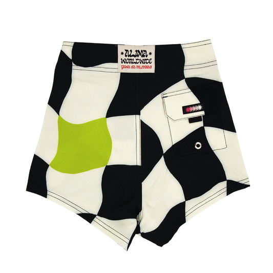 Checkered Lime Boardies for Women