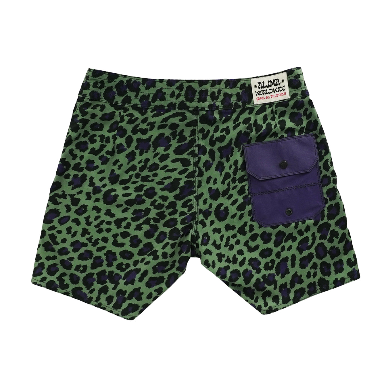 The Classic in Jade Leopard Color Way Boardshorts